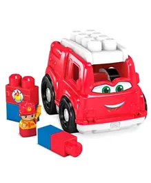 ميغا بلوكس - شاحنة إطفاء - تتألف من 5 قطع - حمراء