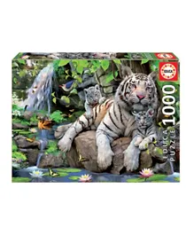 Educa Borras White Tigers of Bengal Puzzle - 1000 Pieces