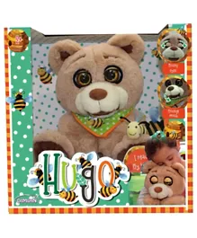 Bambolina Plush Hugo With Moving Eyes Mouth & Three Fairy Tales Total 9 Minutes In English Version  No Book - Brown
