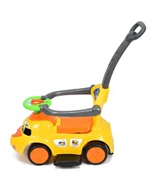Amla - Children's Push Car With Music And Joystick - Yellow Color Q02-3Y