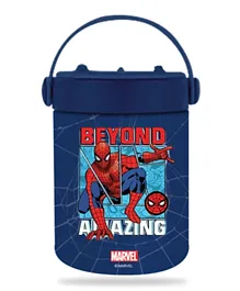 Eazy Kids Marvel Beyond Amazing Spider-Man Stainless Steel Insulated Food Jar (350ml) - Blue