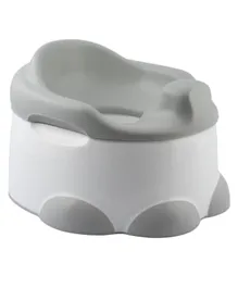 Bumbo Baby Potty Trainer With Detachable Toilet Seat & Step Stool - Cool Grey