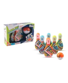 Family Center - Poly-Poly Bowling Set - Multicolor
