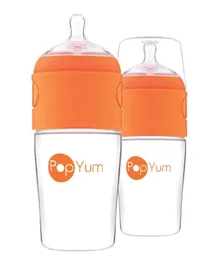 PopYum Anti-Colic Formula Making / Mixing / Dispenser Baby Bottles- Pack of 2 (9oz)