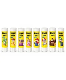 UHU Glue Stick Solvent Free Pack of 8 - 8.2g