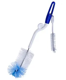 Pigeon Bottle and Nipple Brush - White and Blue