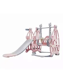 Little Story 3 in 1 Swing with Slide - Pink