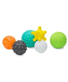 Infantino Textured Balls Multicolor - Pack of 6