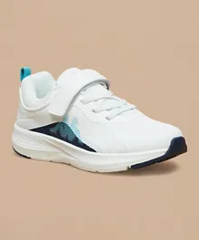 كابا - حذاء رياضي بشريط فيلكرو للإغلاق مع الرباط المرن - أبيض