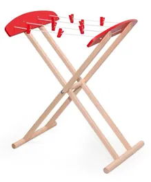 Viga Wooden Clothes Horse- Red and Creame