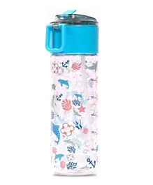 Eazy Kids Shark Tritan Water Bottle 450ml - Blue