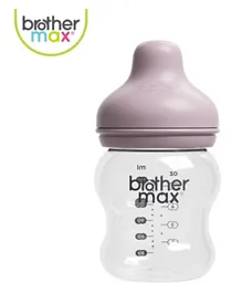 Brother Max Extra Wide Neck Glass Feeding Bottle Pink - 160ml