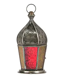 Hilalful Arabian Antique Lantern - Red & Yellow Color Glass