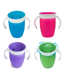 Munchkin Pack of 1 Miracle 360° Trainer Cup (7oz) - Assorted