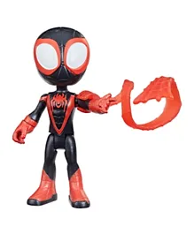 Spidey and His Amazing Friends Miles Morales Hero Figure, 4-Inch Scale Action Figure And 1 Accessory