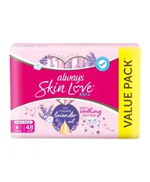 Always Skin Love Lavender Freshness Thick & Large Sanitary Pads - 48 Pieces