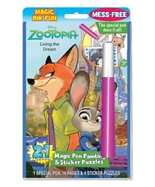Disney Zootopia Living The Dream Magic Painting Book - English