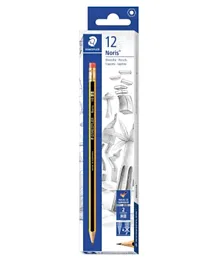 Staedtler Noris Pencil With Rubber Tip - Pack of 12