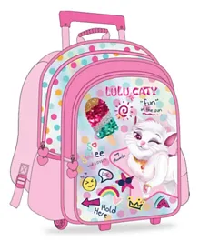 Lulu Caty -Trolley Bag 2 Main Compartments and 2 Side Pockets 16'