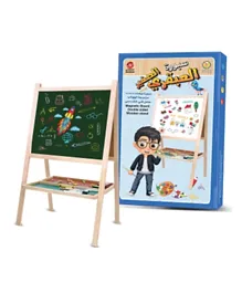 Sundus  Magnetic board Double Sided Wooden Stand