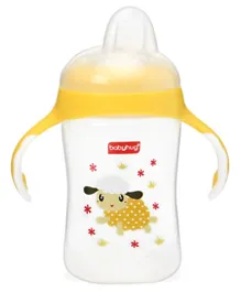 Babyhug Silicone Soft Spout Sipper With Handle Yellow - 300 ml