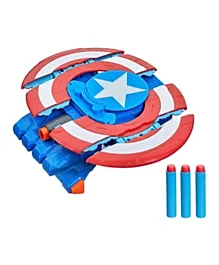 Nerf Marvel Avengers Mech Strike Captain America Strikeshot Shield - Blue