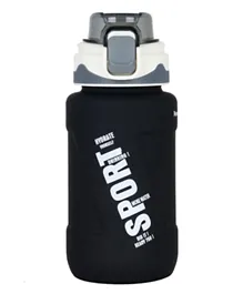 Nova Kids Water Bottle with Straw Black - 550mL