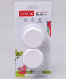 Babyhug Electric Cord Shortener Pack Of 2 - White