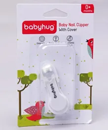 Babyhug Nail Clipper with Cover - White