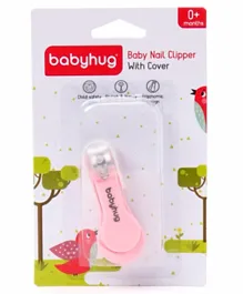 Babyhug Nail Clipper with Cover - Pink