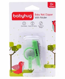 Babyhug Nail Clipper with Holder - Green