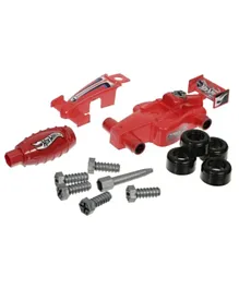 مجموعة أدوات سيارة السباق من هات ويلز متوسطة الحجم - أحمر