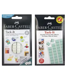 Faber-Castell Tack-It Glue Pack of 2 - 90 Pieces Each