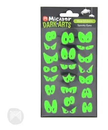 Micador Glow Stickers Spooky Eyes - Green
