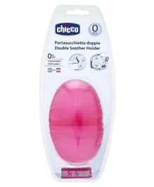 Chicco Double Soother Holder - Pink