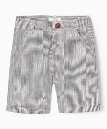 Zippy Striped Shorts - Grey