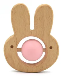Luqu Silicone + Wood Teether - Center Ball