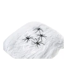 ماد تويز شبكة عنكبوت مع إكسسوار الهالوين عناكب سوداء - أبيض