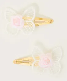 Monsoon Children Lacey Butterfly Hair Clips Set - 2 Pieces