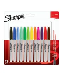 Sharpie Permanent  Fine Markers - Pack of 12