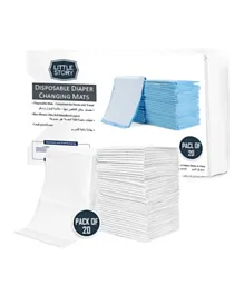 Little Story Disposable Diaper Changing Mats - Pack of 20