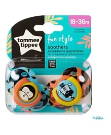 Tommee Tippee Fun Style Soothers - 2 Pieces