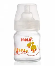 فارلين - رَضاعة تغذية زجاجية مقاومة للحرارة برقبة واسعة - 120 مل