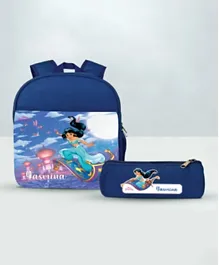 Essmak Personalized Backpack and Pencil Pouch Disney Jasmine - 11 Inches