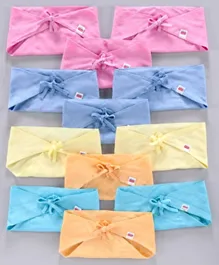 Babyhug Muslin Cotton Reusable Triangle Cloth Nappies Small - Set Of 12