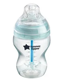 Tommee Tippee Anti-Colic Slow-Flow Baby Bottle with Unique Anti-Colic Venting System Pack of 1 - 260mL