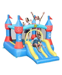 Happy Hop Castle Bouncer with Double Slide - Multicolor
