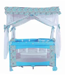 Babylove Playpen With Mosquito Net 27-910A - Blue