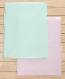 Babyhug Sponge Sheet Large Pack of 2 - Pink Green