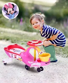 Babyhug Minni Gyro Swing Car wit Music and Lights - Pink